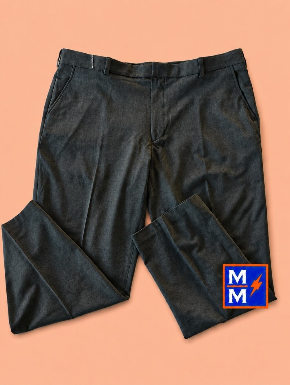 NWT George Performance Dress Pants 42x30 Charcoal 4-Way Stretch Classic Fit